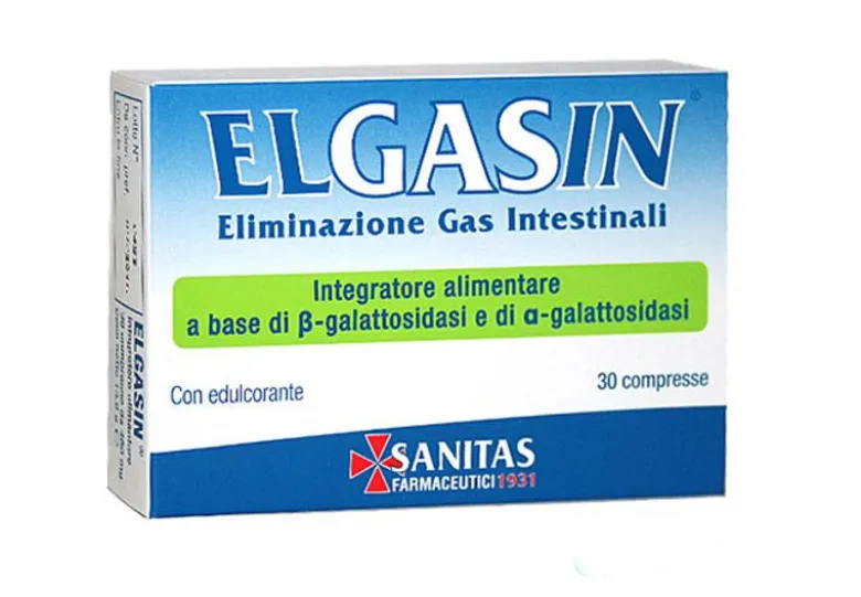Elgasin 30 Compresse - Sollievo Rapido da Gonfiore Addominale