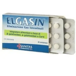 Elgasin 30 Compresse - Sollievo Rapido da Gonfiore Addominale