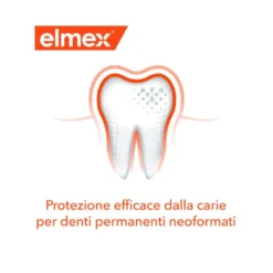 Elmex Collutorio Junior 6-12 anni con fluoruro amminico protegge efficacemente dalla carie 400ml