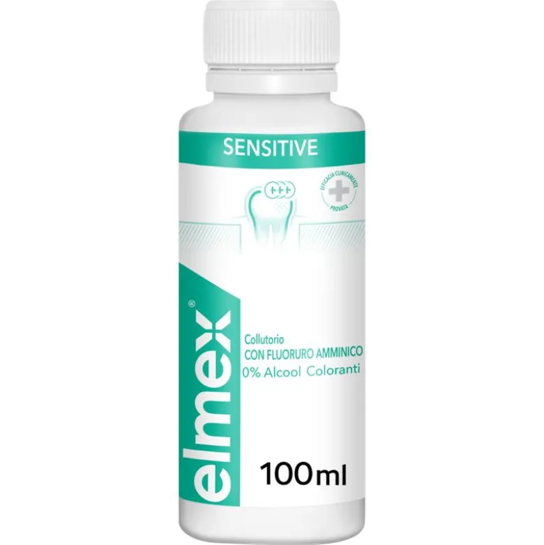 Elmex Collutorio Sensitive protezione extra dai denti sensibili e dalla carie radicolare 100ml