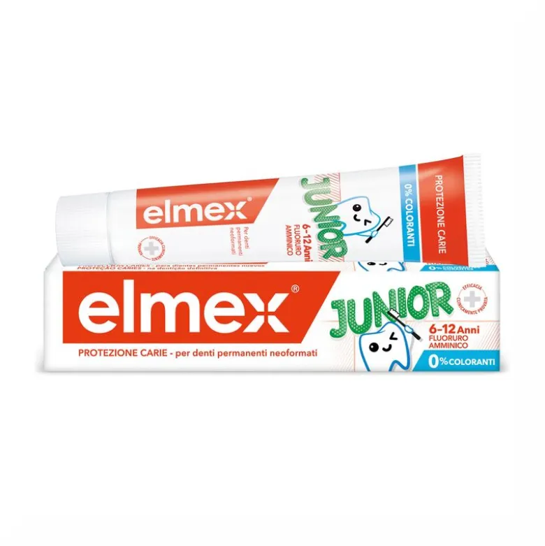 Elmex Dentifricio Junior 6-12 Anni Bambini Protezione Carie 75ml