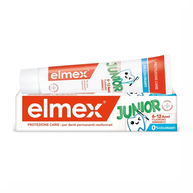 Elmex Dentifricio Junior 6-12 Anni Bambini Protezione Carie 75ml