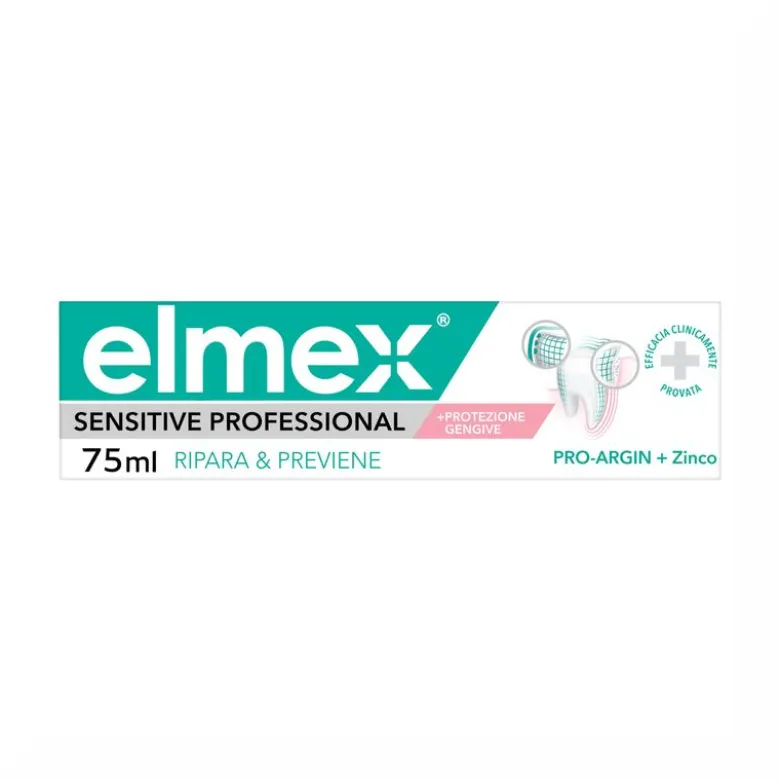 Elmex Dentifricio Sensitive Professional Ripara e Previene sollievo immediato e duraturo 75ml
