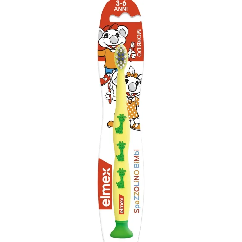 Elmex spazzolino educativo morbido 3-6 anni 1 pezzo colori assortiti