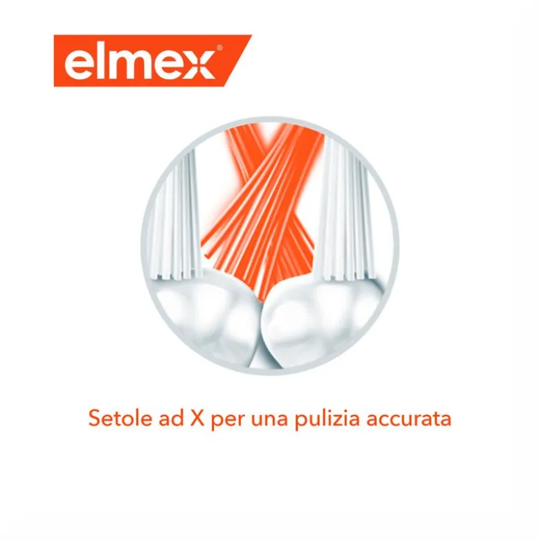 Elmex Spazzolino Protezione Carie Inter X Medio testina corta