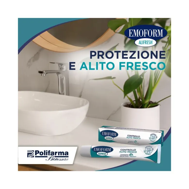 Emoform Alifresh dentifricio per alitosi 75ml
