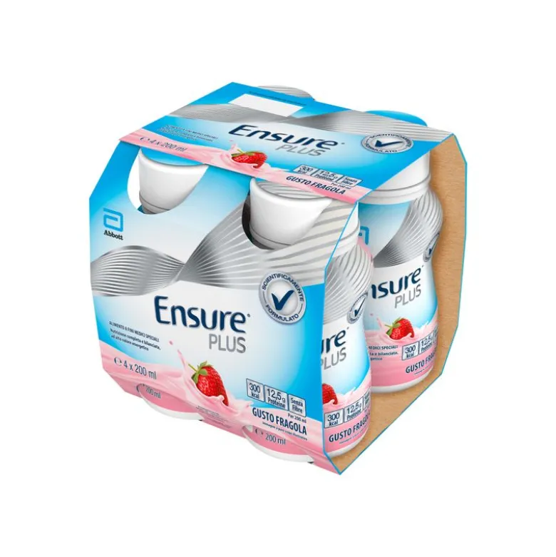 Ensure Plus Drink Fragola 200mlx4 pezzi