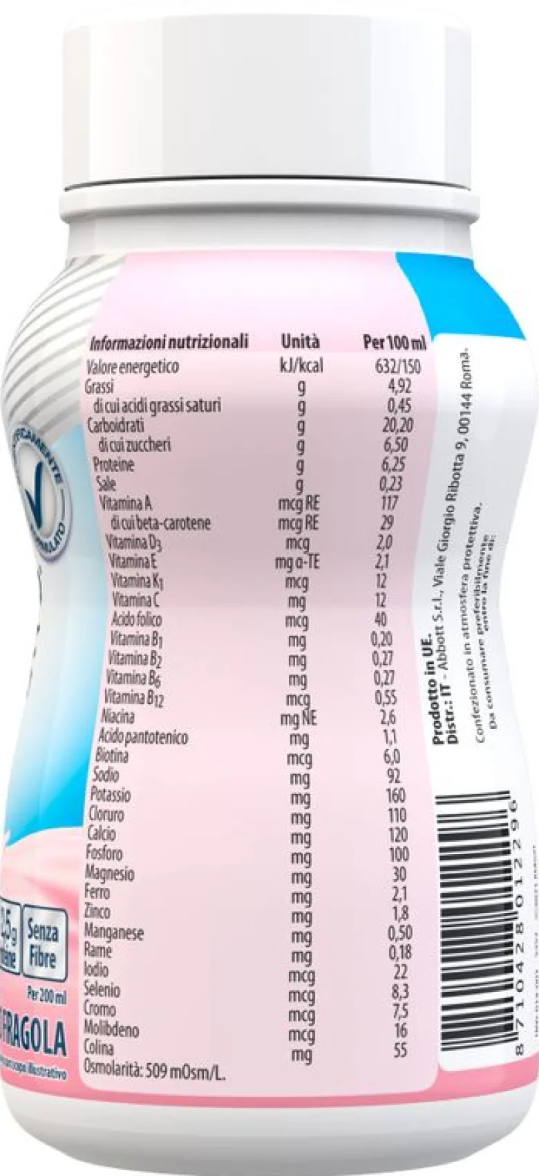 Ensure Plus Drink Fragola 200mlx4 pezzi