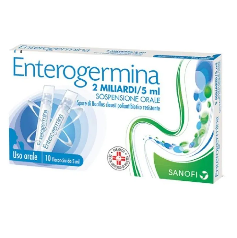 Enterogermina Sospensione Orale 10 flaconcini 2 miliardi 5ml