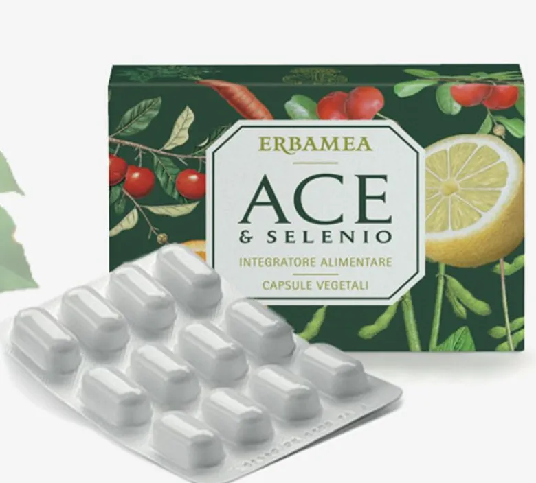 Erbamea Ace&Selenio utile per la vista 24 capsule vegetali