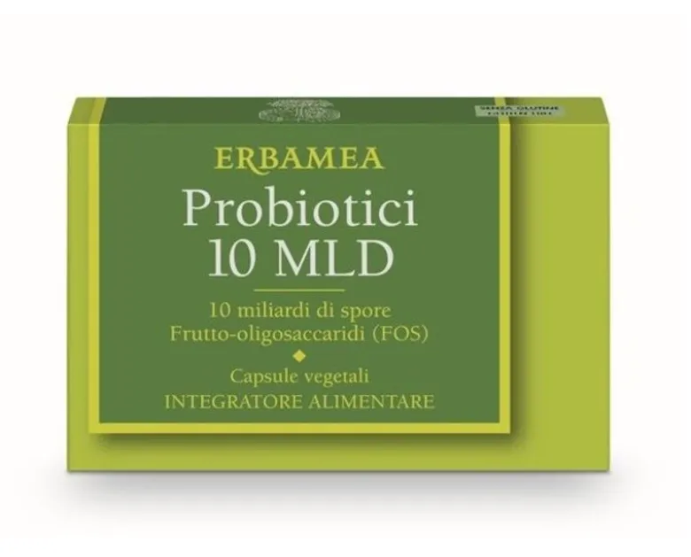 Erbamea Probiotici 10 Miliardi benessere intestinale 24 capsule