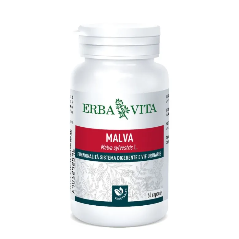 Erba Vita Malva sistema digerente e per le vie urinarie 60 capsule
