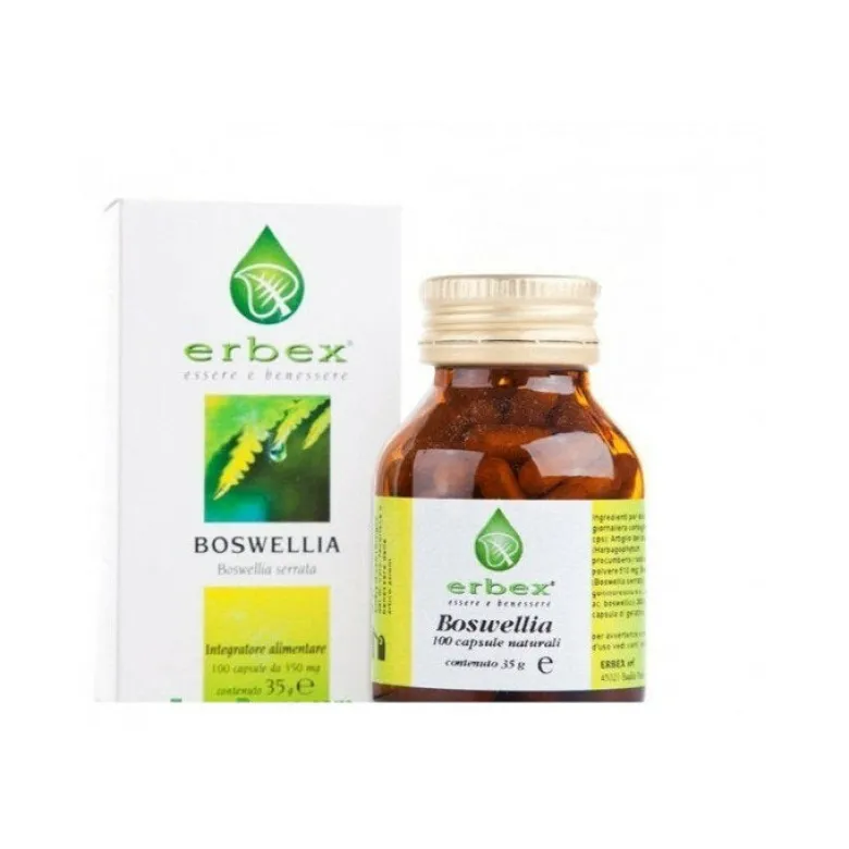 Erbex Boswellia per i disturbi infiammatori e reumatici 100 capsule