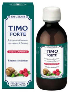 Erboristeria Magentina Timo Forte Soluzione con estratto di Lumaca gusto lampone 150ml
