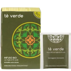 Erboristeria Magentina Tè Verde Infuso Bio 20 Filtri