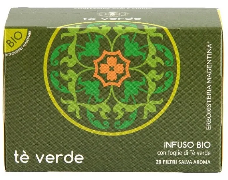 Erboristeria Magentina Tè Verde Infuso Bio 20 Filtri