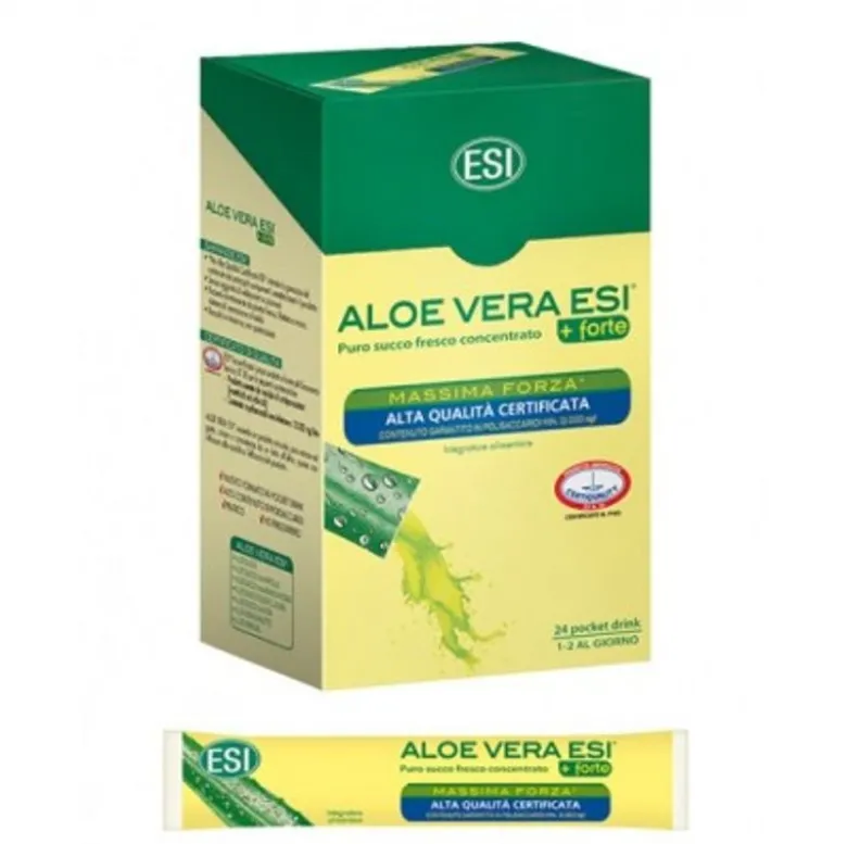 Esi Aloe Vera Succo + Forte 24 Pocket Drink