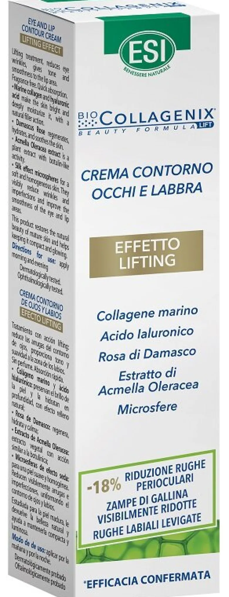 Esi Biocollagenix Crema Contorno Occhi E Labbra Effetto Lifting 15ml