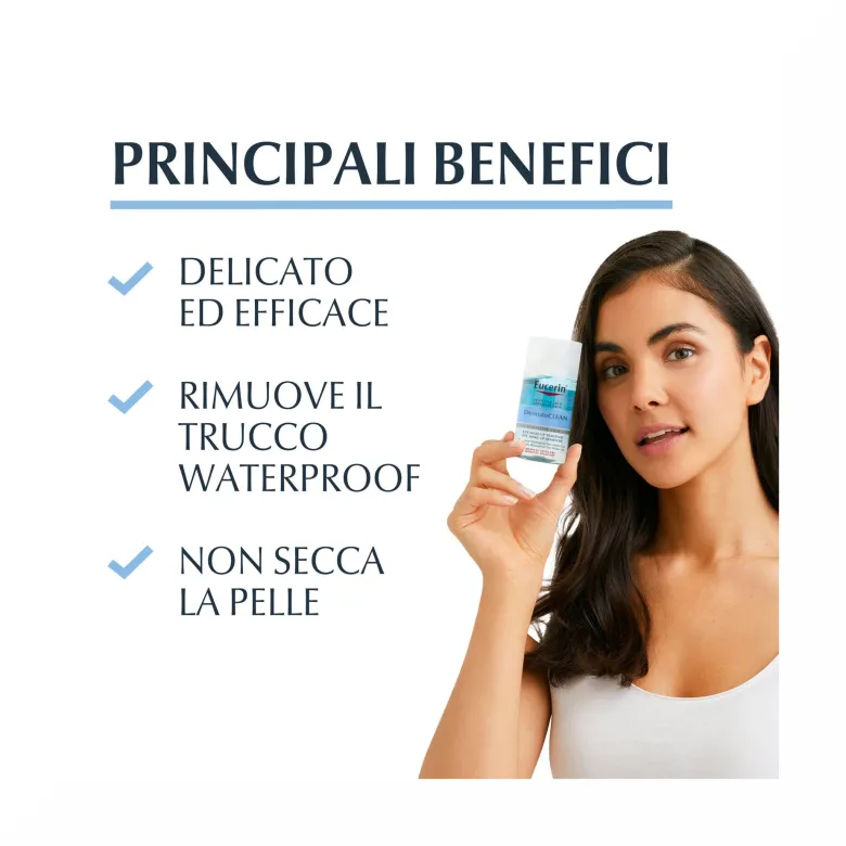 Eucerin Dermatoclean Struccante Occhi Waterproof 125ml