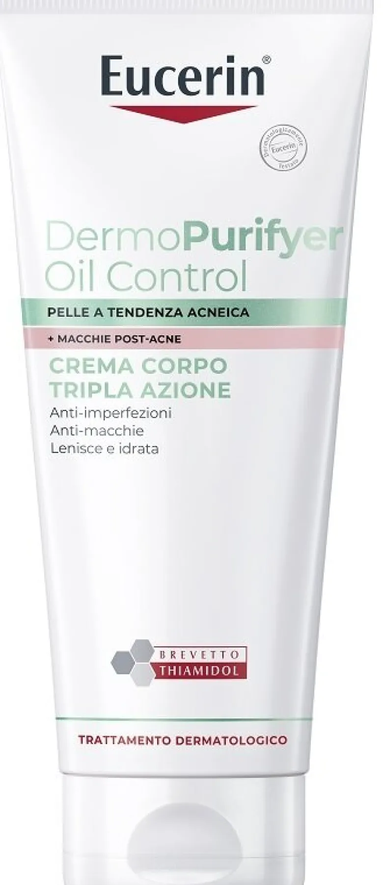Eucerin DermPurifyer Oil Control Crema Corpo Tripla Azione Anti-Imperfezioni 200ml