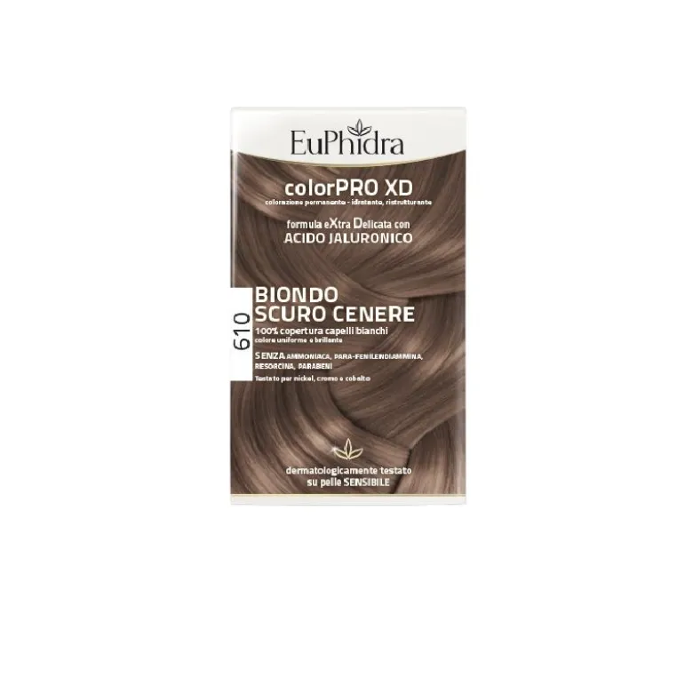 Euphidra ColorPro Extra Delicata con Acido Ialuronico n.610 Biondo scuro cenere