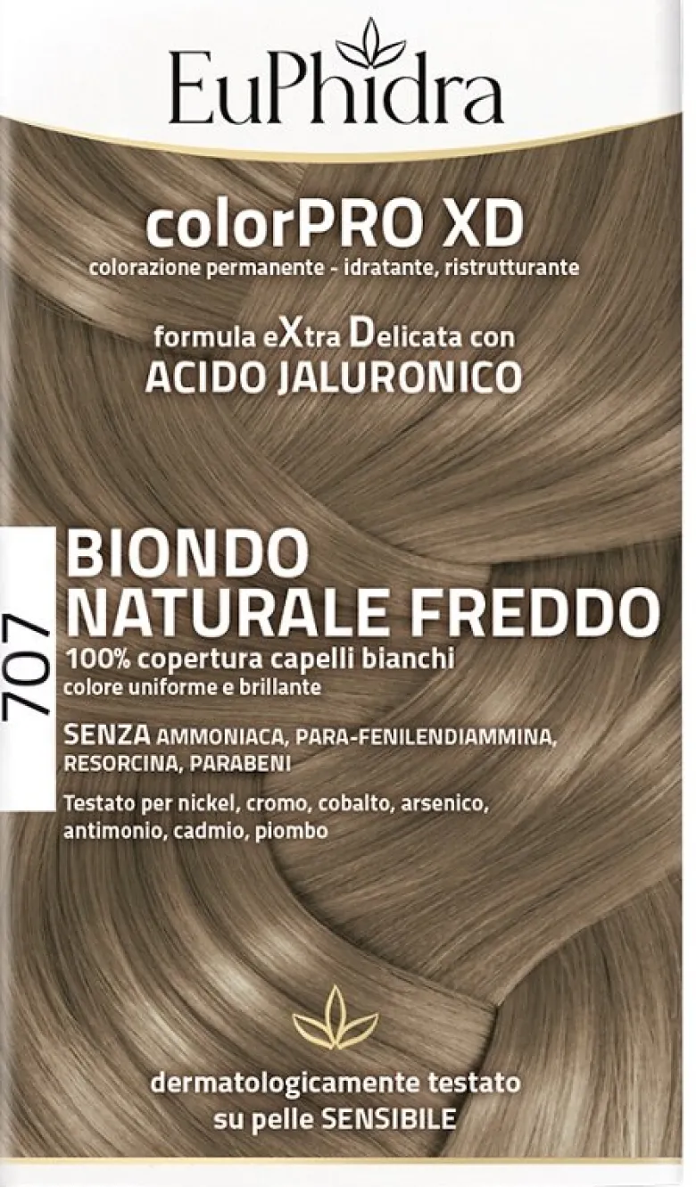 Euphidra ColorPro XD Kit Tinta Capelli 707 Biondo Naturale Freddo
