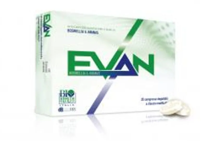 Evan 20 compresse integratore alimentare a base di estratti vegetali di Boswellia Serrata e Ananas