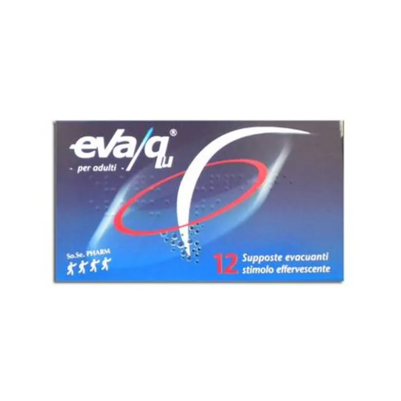 Eva qu 12 supposte evacuanti stimolo effervescente per adulti