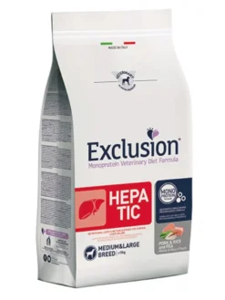 Exclusion Monoprotein Veterinary Diet Formula Hepatic Crocchette Suino/Riso/Piselli Cani Sacco 2kg