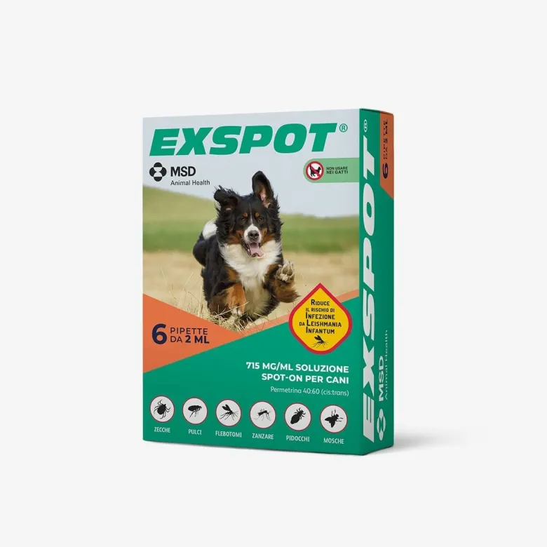 Exspot soluzione spot-on per cani da 41-55 kg 6 pipette