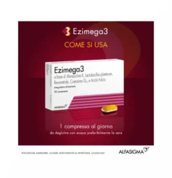 Ezimega 3 20 Compresse Integratore Omega-3 Salute Cuore