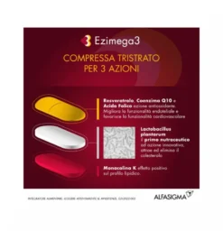 Ezimega 3 20 Compresse Integratore Omega-3 Salute Cuore