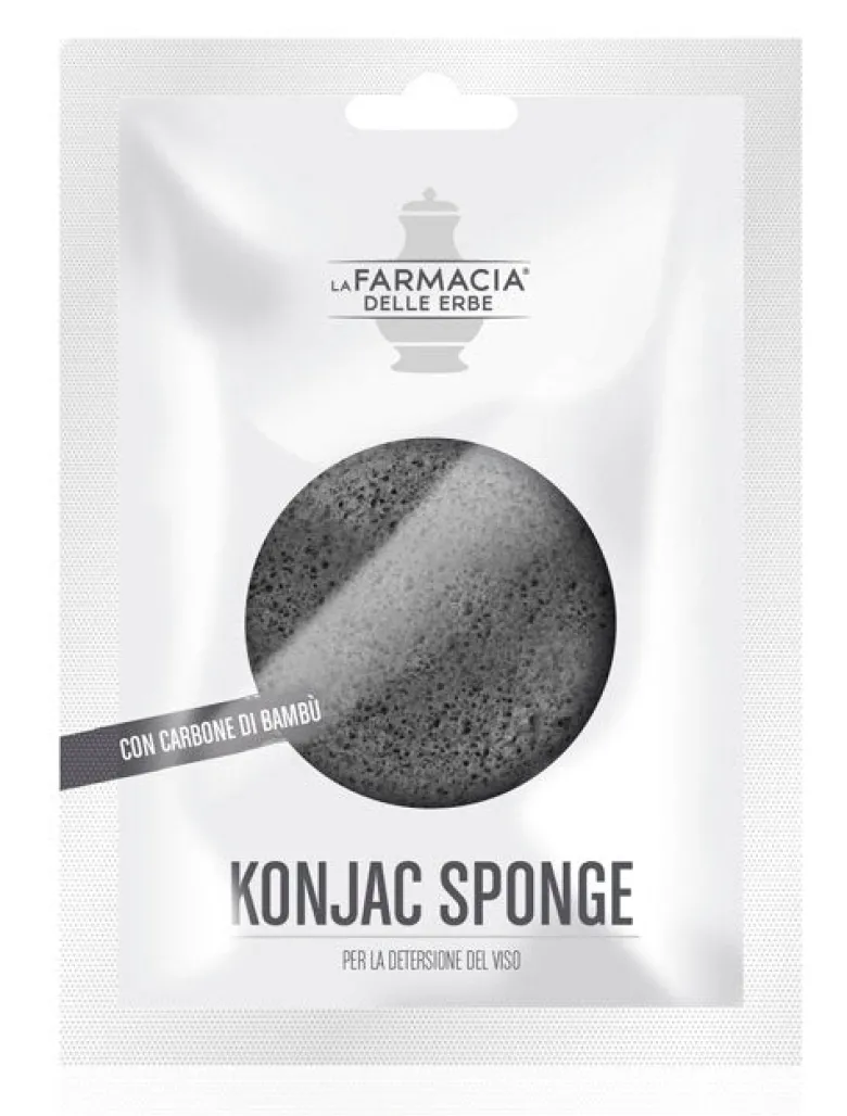 Farmacia Delle Erbe Spugna Konjac Con Carbone Di Bambù