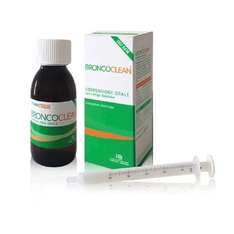 Farma-Derma Broncoclean Sospensione Orale favorisce la fluidità delle mucose nei bambini 100ml gusto