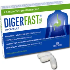 Farma-Derma Digerfast Plus funzione digestiva e anti-nausea 30 capsule