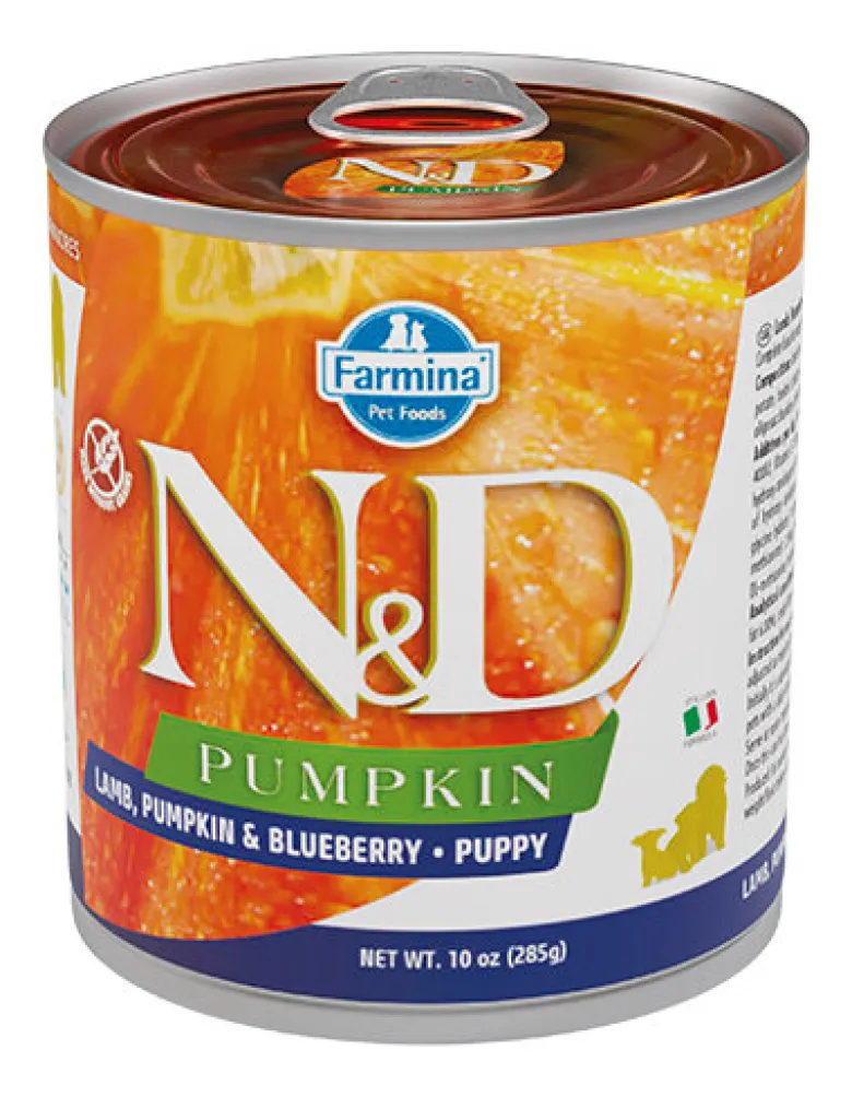 Farmina Natural & Delicious Pumpkin Puppy Con Agnello Zucca E Mirtillo Per Cani Cuccioli 285g