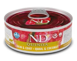 Farmina Natural & Delicious Quinoa Skin & Coat Quaglia E Cocco Per Gatti Adulti 80g