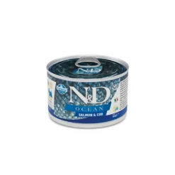 Farmina N&D Ocean Salmone E Merluzzo Cani Adulti Taglia Mini Lattina 140g
