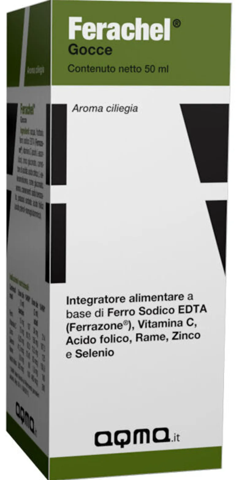 Ferachel integratore alimentare Gocce 50ml gusto ciliegia