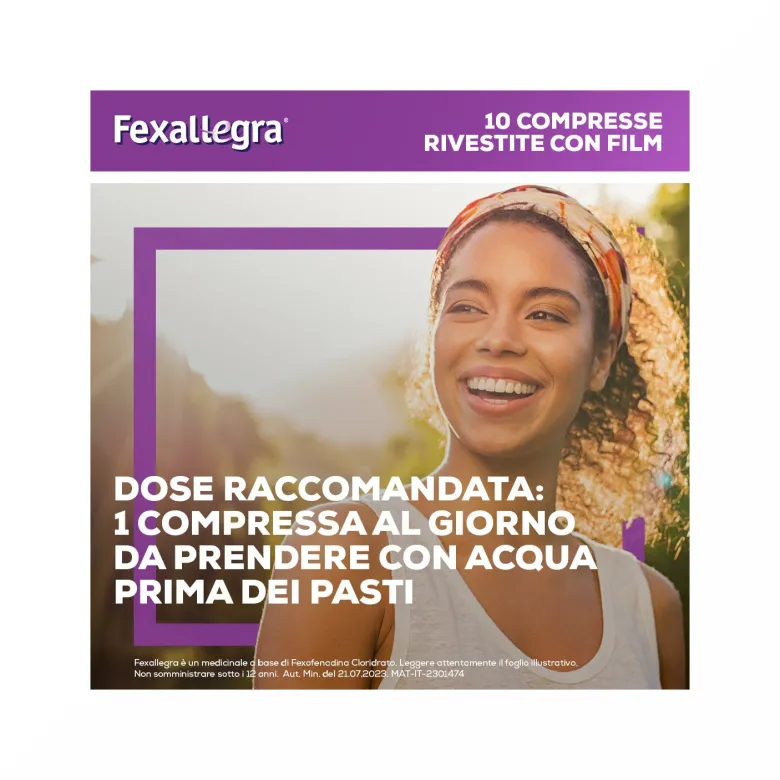 Fexallegra Antistaminico Contro Sintomi Allergia 10 Compresse