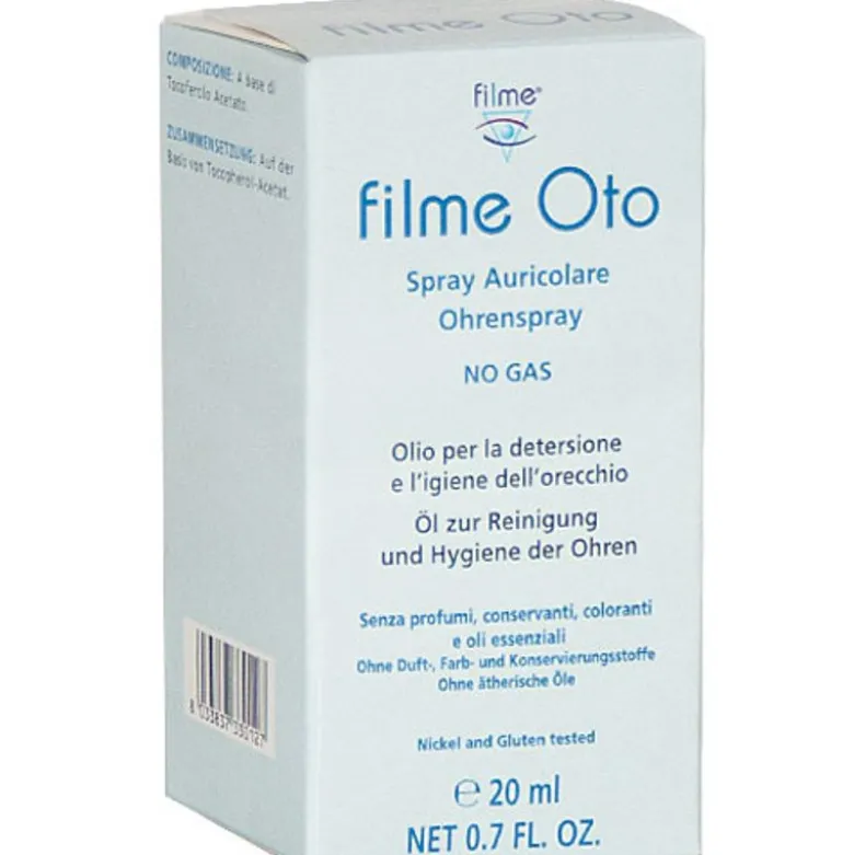 Filme Oto Spray Auricolare 20ml Detergente Orecchie Efficace