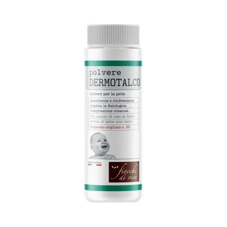 Fiocchi di Riso Dermotalco polvere rinfrescante assorbente 75g