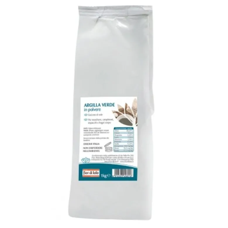 Fior di Loto Argilla Verde in Polvere 1kg