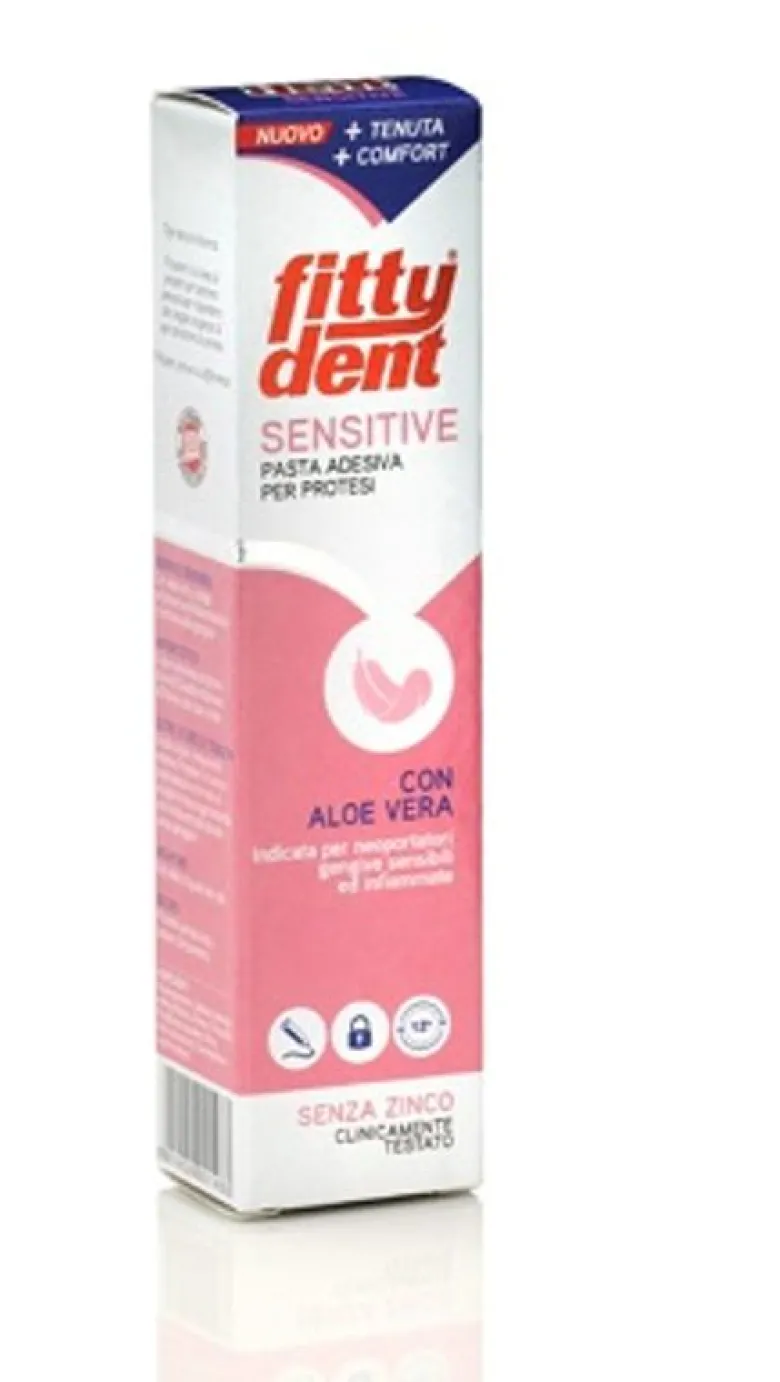 Fittydent Sensitive Pasta adesiva per protesi con aloe vera 40 g