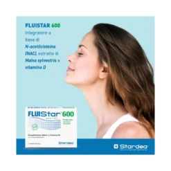 Fluistar 600 integratore alimentare utile per il benessere delle vie respiratorie 14 bustine