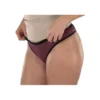 Fluyda Tanga Linea Basic Mutandina Assorbente Nero/Vinaccia Taglia L
