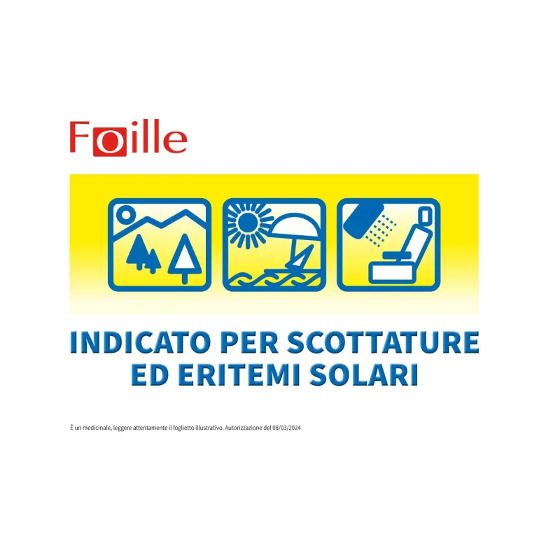 Foille Sole Spray per ustioni solari ed eritemi 70g