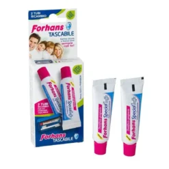 Forhans Tascabile kit da viaggio ricarica dentifricio 2x12.5ml