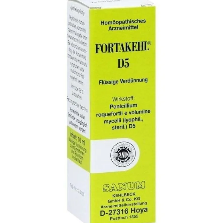 Fortakehl D5 Gocce Sanum soluzione per uso orale, cutaneo ed inalatorio 10 ml medicinale omeopatico