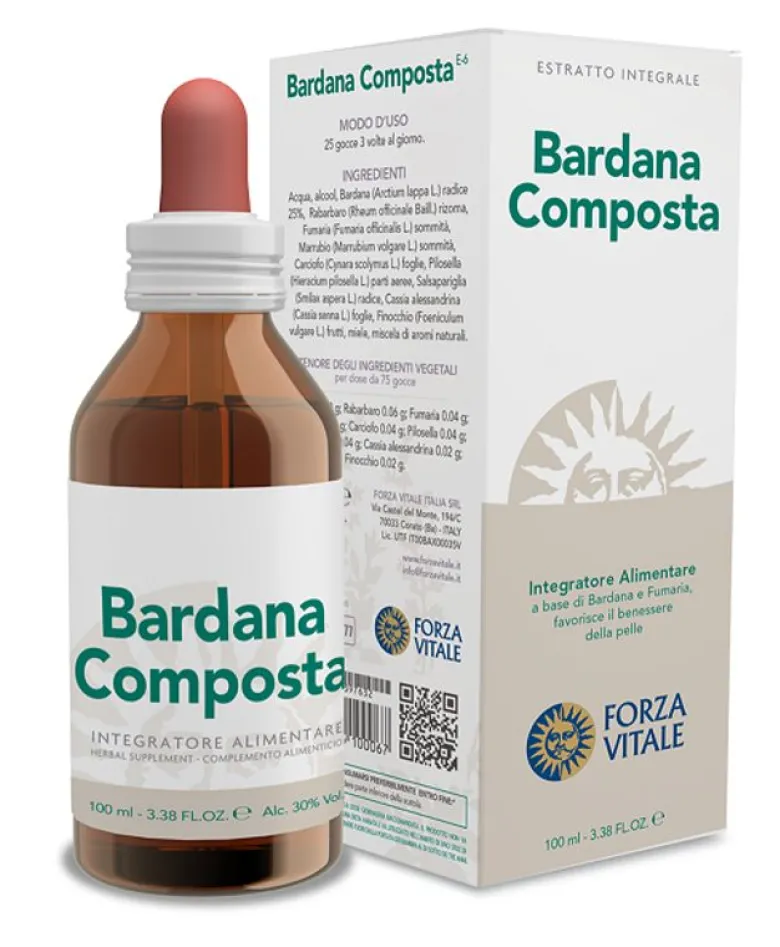 Forza Vitale Bardana Composta benessere della pelle 100ml